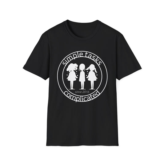 Simple Tasks Complicated - Large Logo Cotton T-shirt in Black | 66 Percent