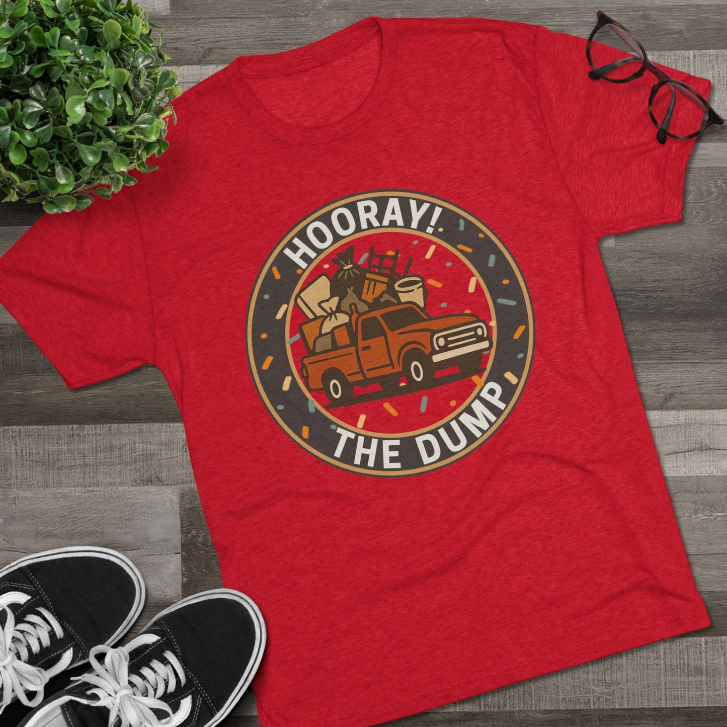 Hooray! The Dump Patch Tri-Blend Tee