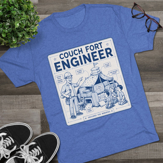 Overboard Dad Fort 66% Tri-Blend Tee - 66 Percent
