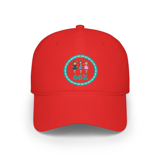 Original Design 3 Girls Hat in Red | 66 Percent