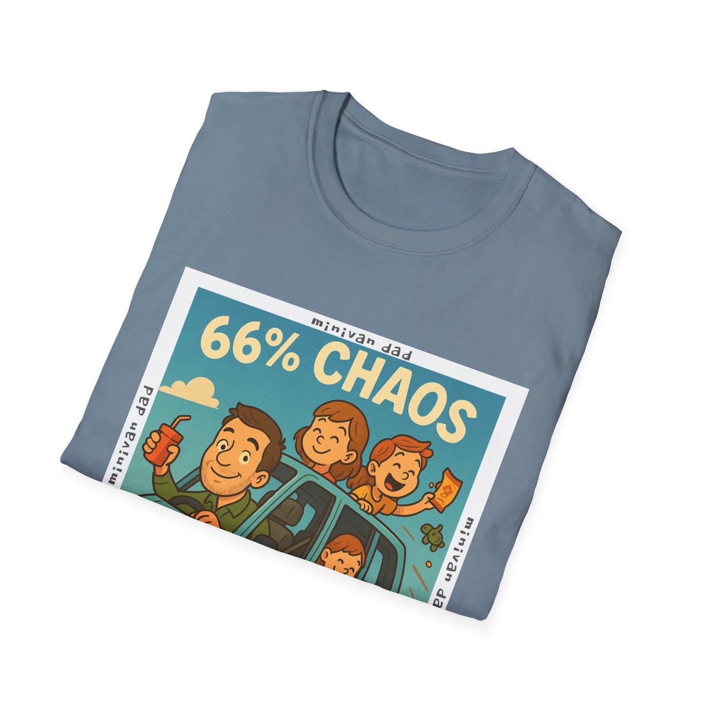 Minivan Dad Chaos Cotton Tee - 66 Percent