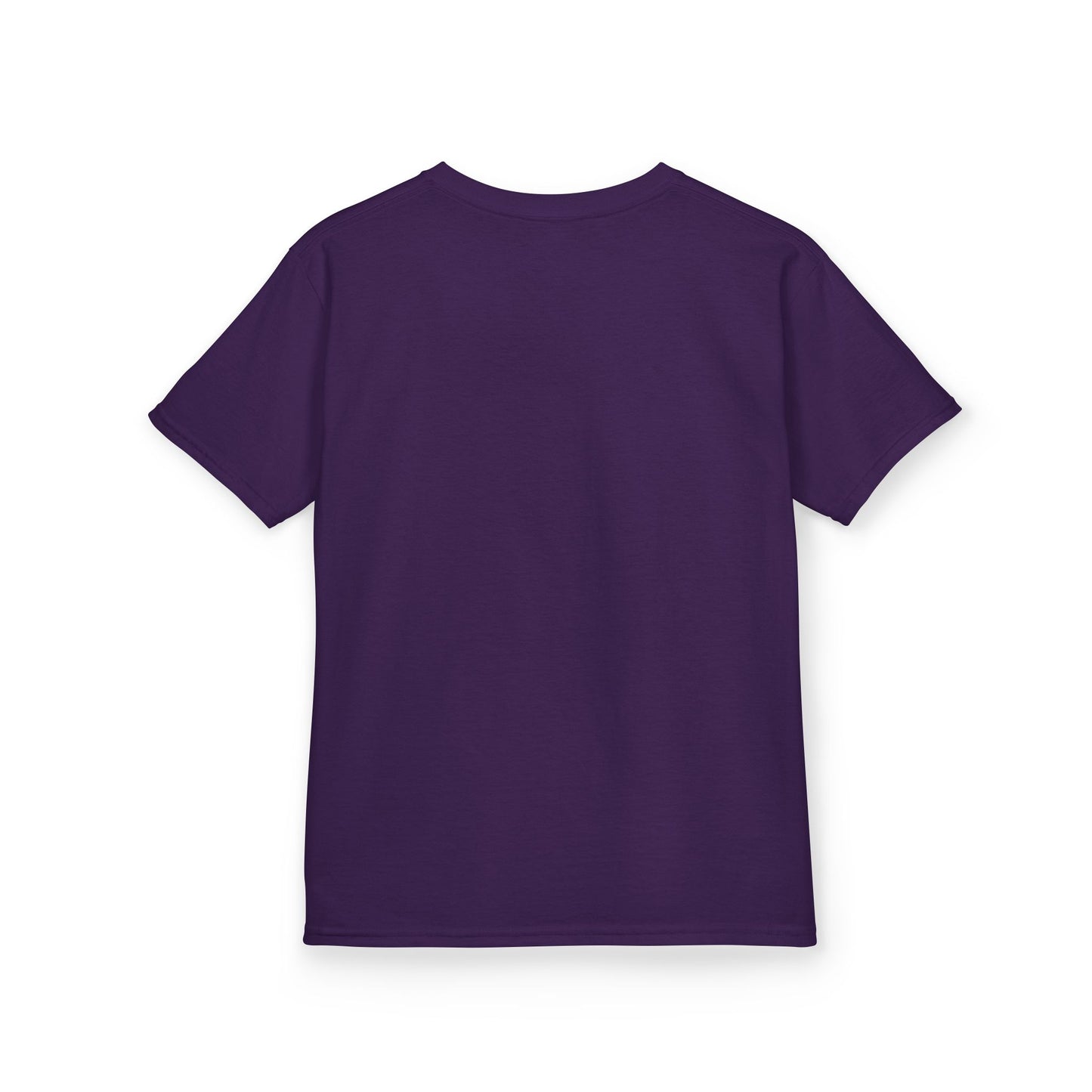 Purple t-shirt on a white background