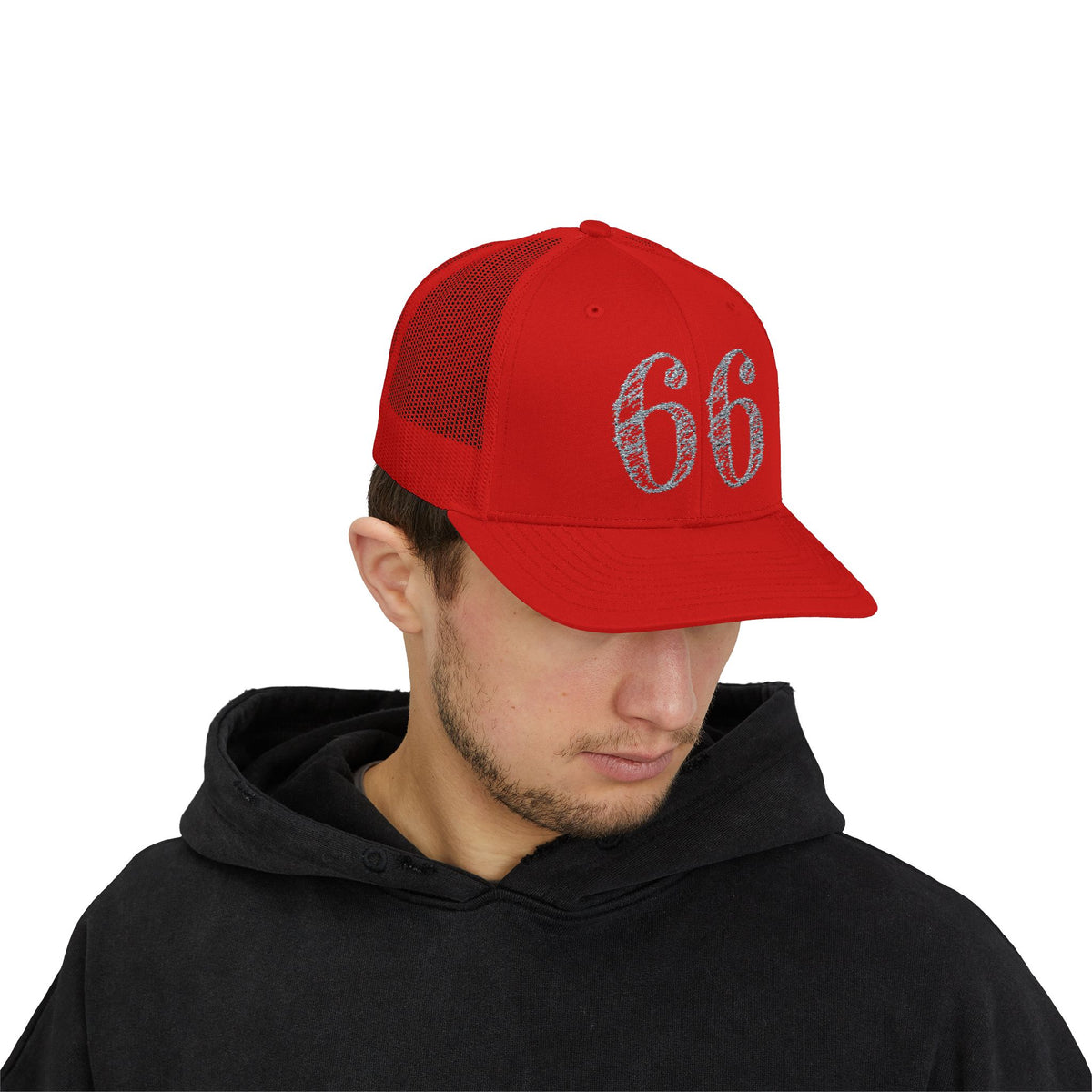 66% Snapback Trucker Hat product view 30 - 66 Percent
