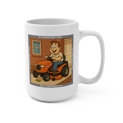 Overboard Dad Mower Mug - 15 oz ceramic mug product image 3