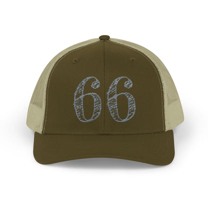 66% Snapback Trucker Hat in Moss / Khaki | 66 Percent