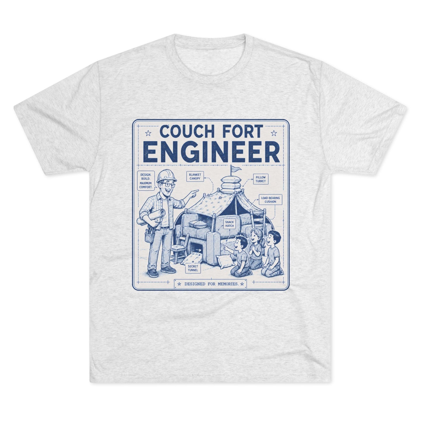 Overboard Dad Fort 66% Tri-Blend Tee