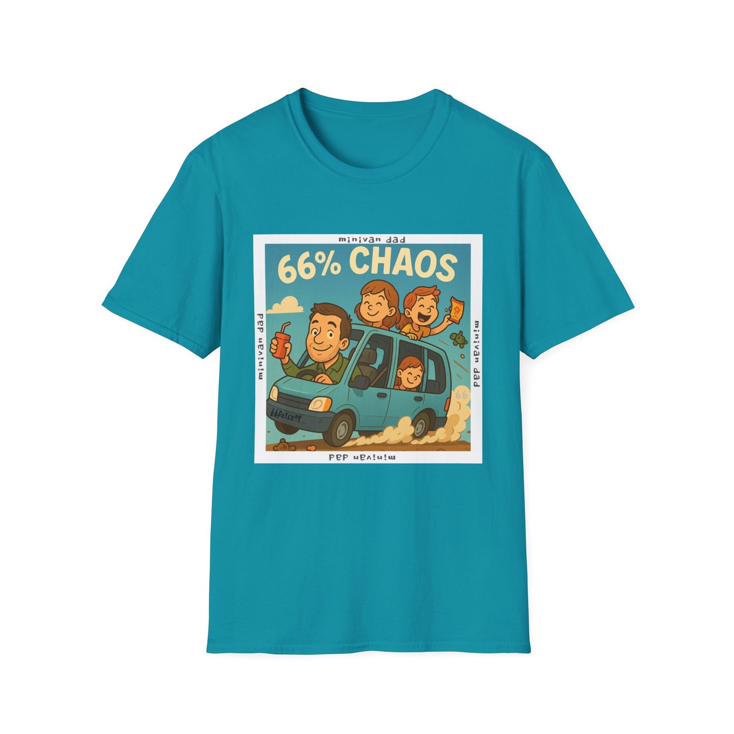 Minivan Dad Chaos Cotton Tee - 66 Percent