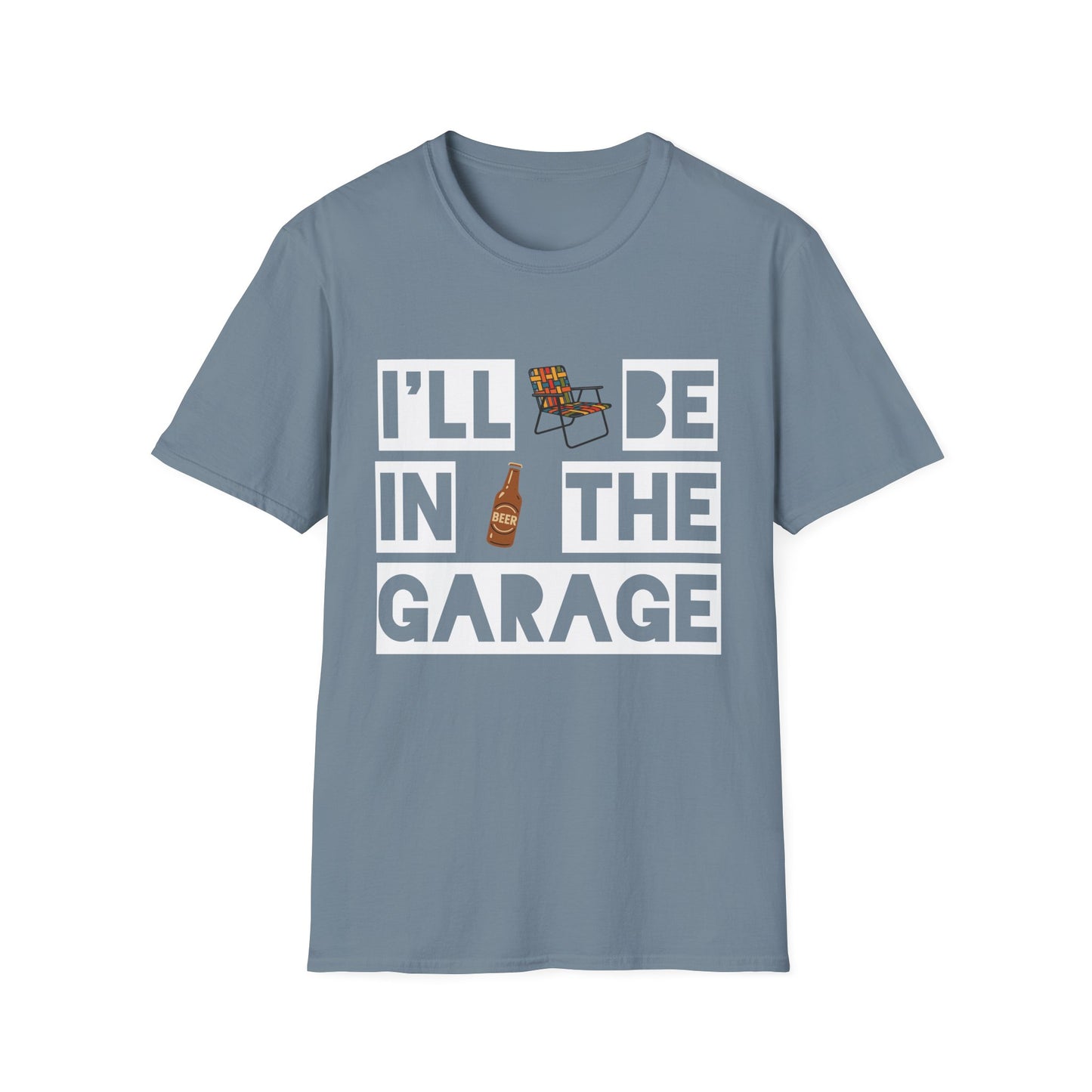 I'll Be In The Garage Cotton Tee - 66 Percent