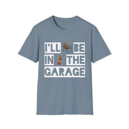 I'll Be In The Garage Cotton Tee - 66 Percent