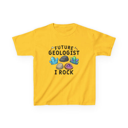 Future Geologist "I ROCK" Kids T-shirt in Daisy | 66 Percent
