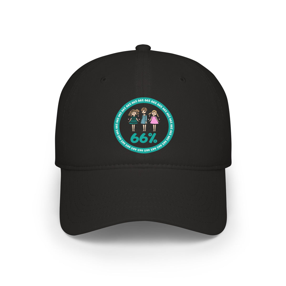 Original Design 3 Girls Hat in Black | 66 Percent
