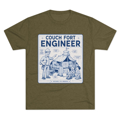 Overboard Dad Fort 66% Tri-Blend Tee