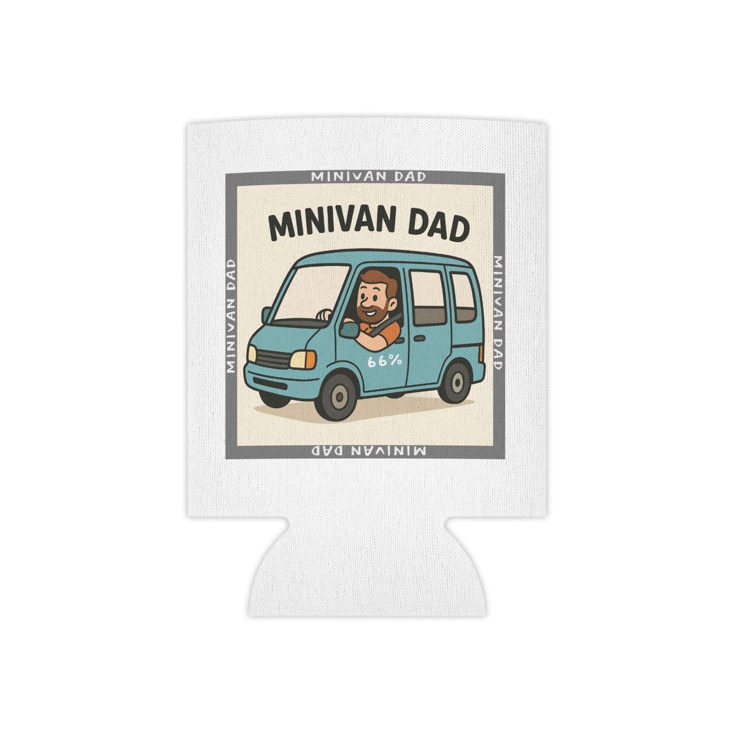 Minivan Dad 66% Can Cooler Koozie - 66 Percent