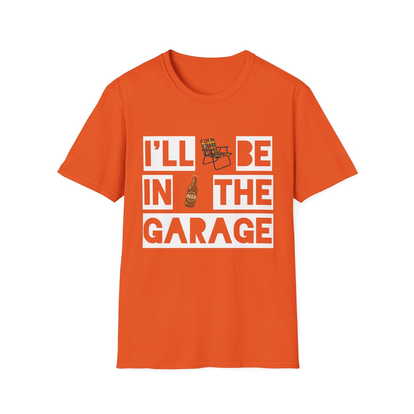 I'll Be In The Garage Cotton Tee - 66 Percent
