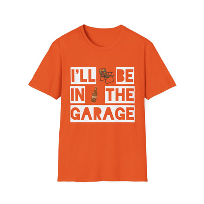 I'll Be In The Garage Cotton Tee - 66 Percent