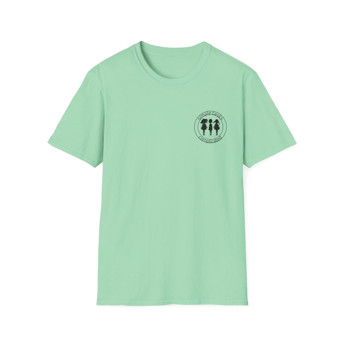 Simple Tasks Complicated - Small Logo Cotton T-shirt in Mint Green | 66 Percent