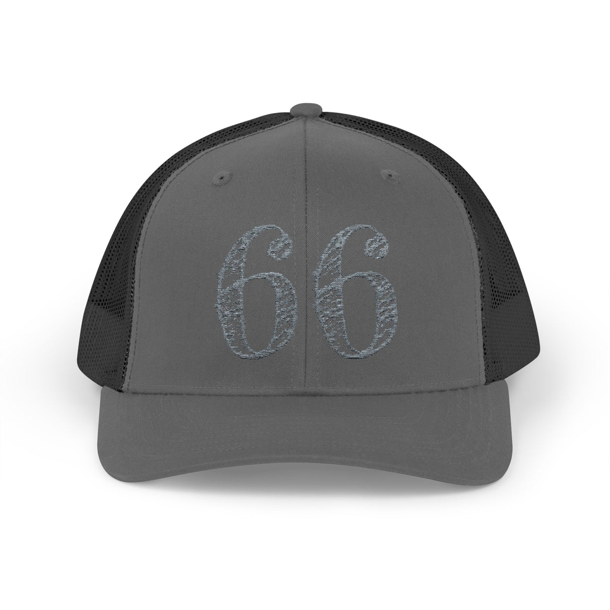 66% Snapback Trucker Hat in Charcoal / Black | 66 Percent
