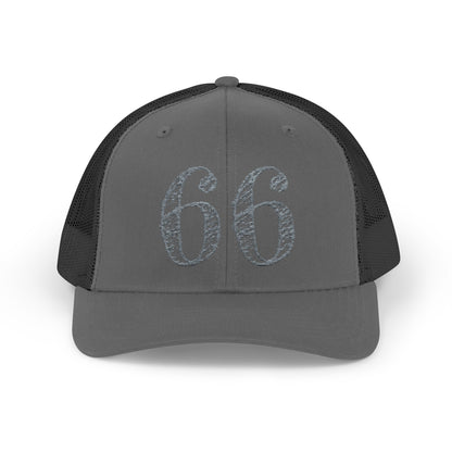 66% Snapback Trucker Hat in Charcoal / Black | 66 Percent