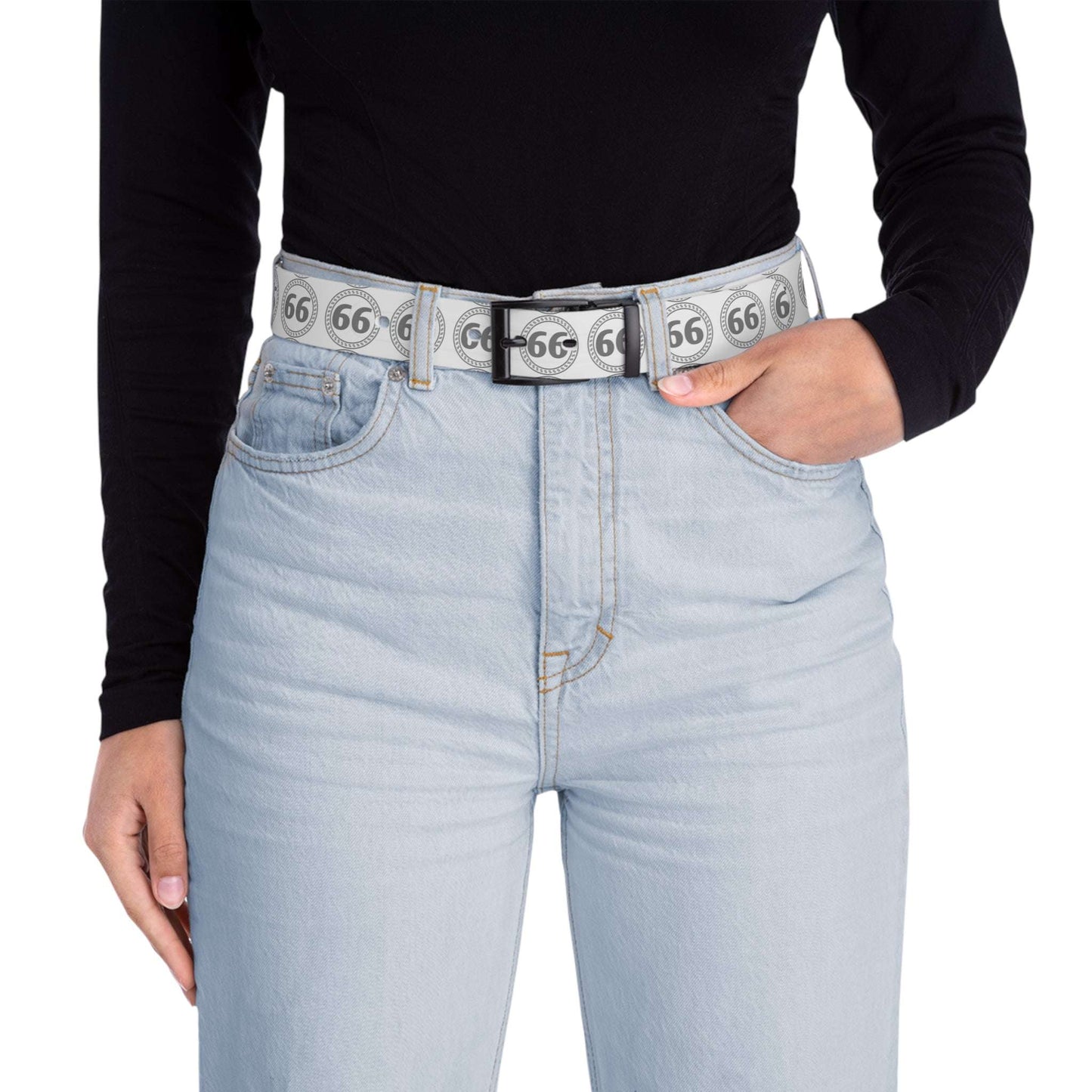Retro 66% Pattern Belt - 66 Percent