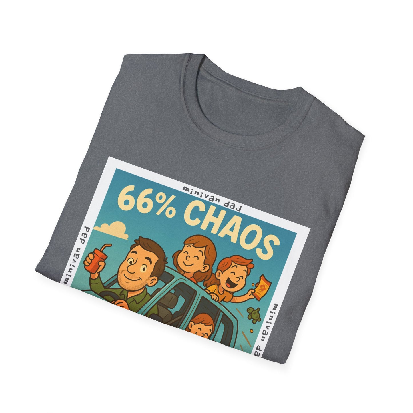 Minivan Dad Chaos Cotton Tee - 66 Percent