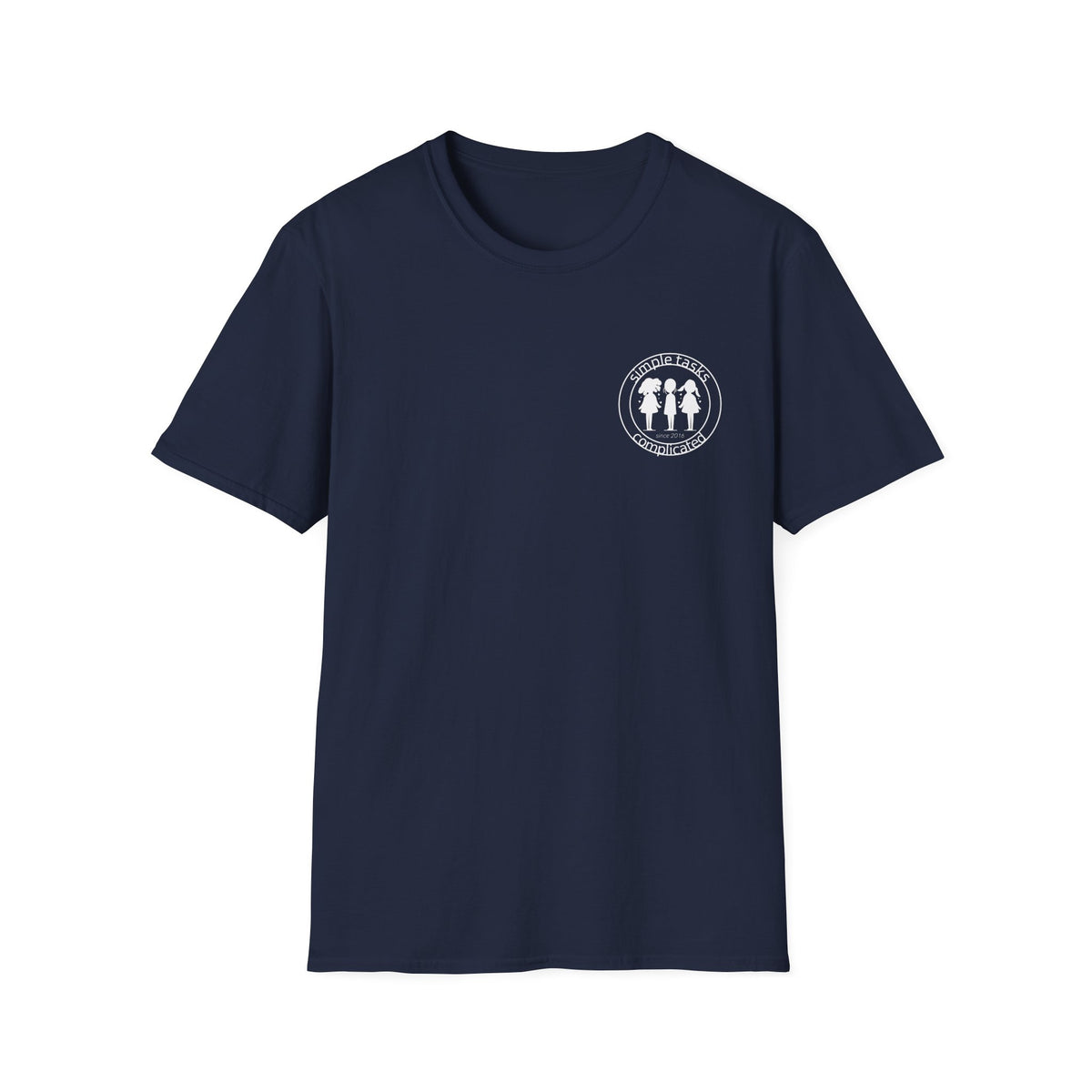 Simple Tasks Complicated - Small Logo Cotton T-shirt in Navy | 66 Percent
