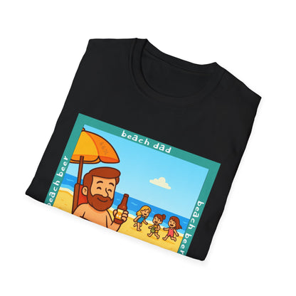 Beach Dad Beach Beer Cotton Tee - 66 Percent