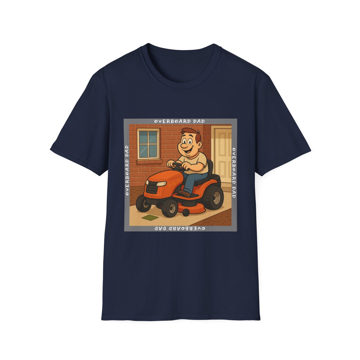 Overboard Dad Mower Cotton Tee - 66 Percent