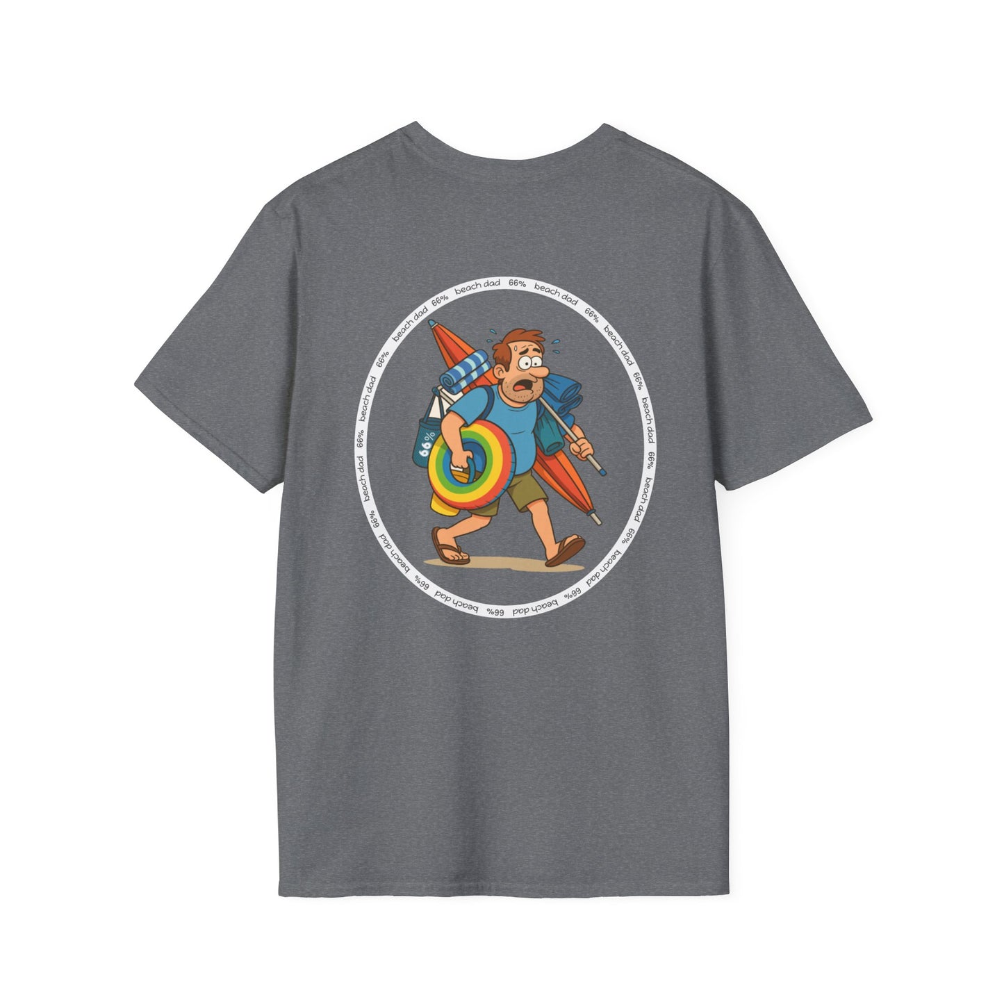 Beach Dad Logo Cotton Tee - 66 Percent