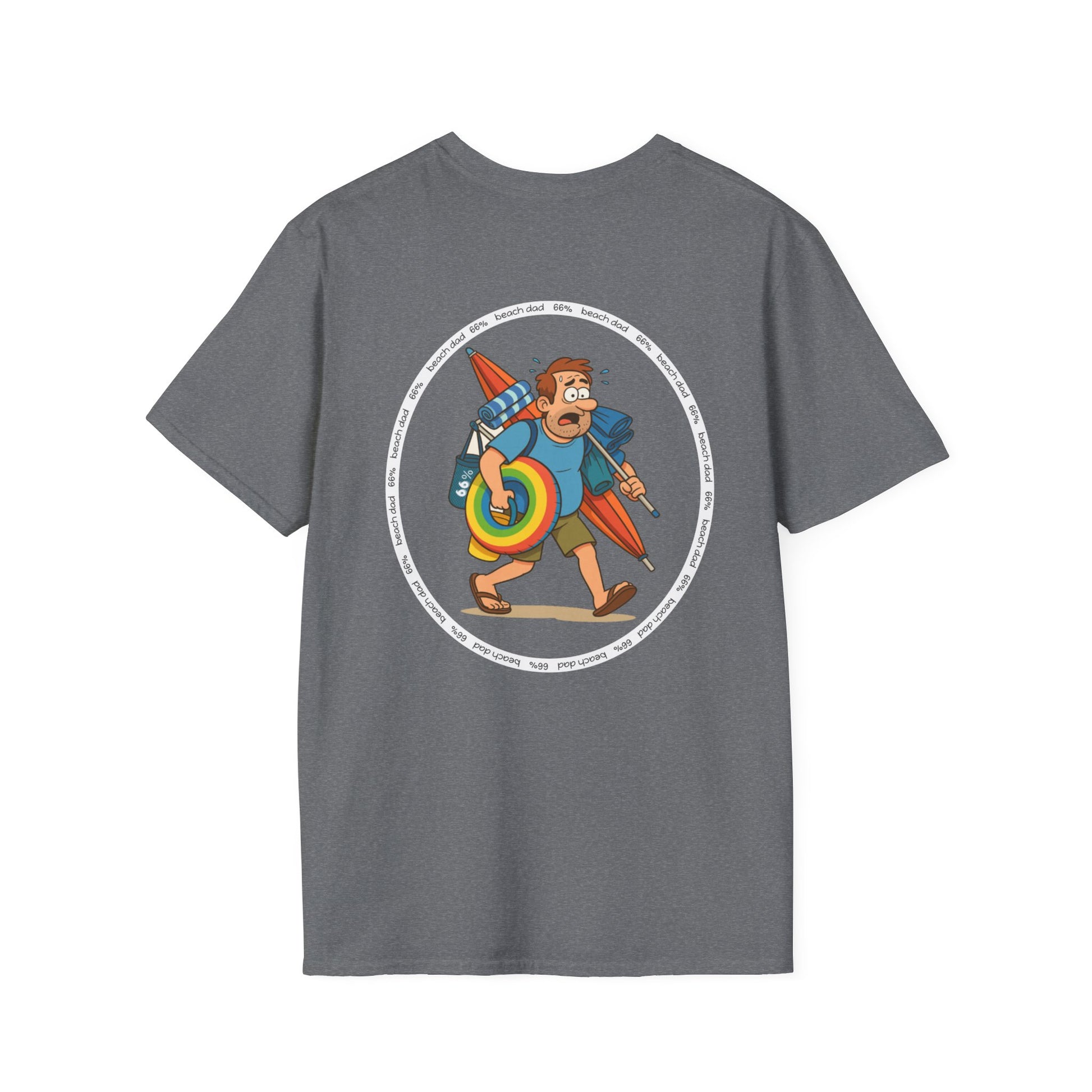 Beach Dad Logo Cotton Tee - 66 Percent