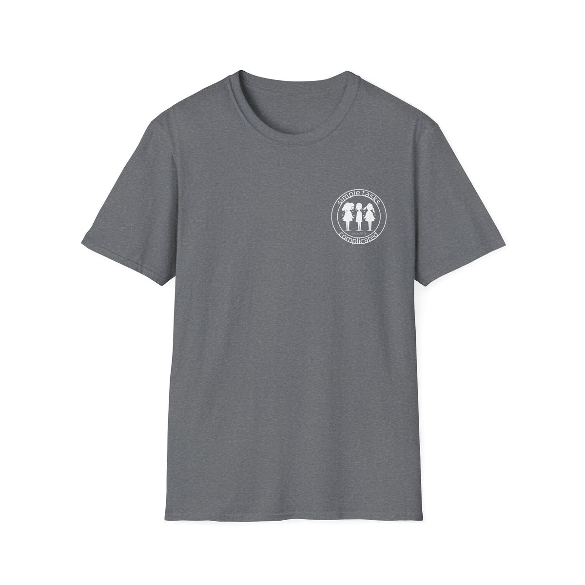 Simple Tasks Complicated - Small Logo Cotton T-shirt in Graphite Heather | 66 Percent