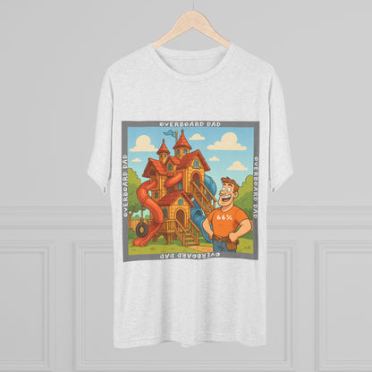 Overboard Dad Playhouse Tri-Blend Tee product view 17 - 66 Percent