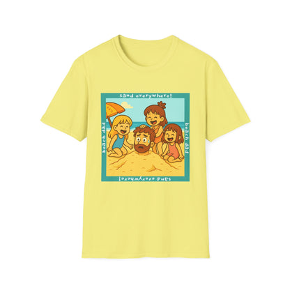 Beach Dad Buried Cotton Tee - 66 Percent