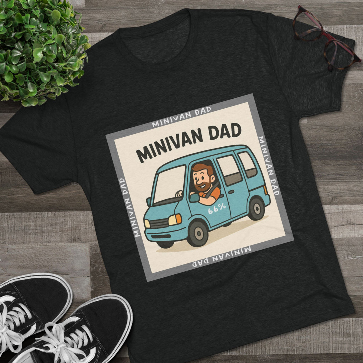 Minivan Dad Tri-Blend Tee product view 14 - 66 Percent