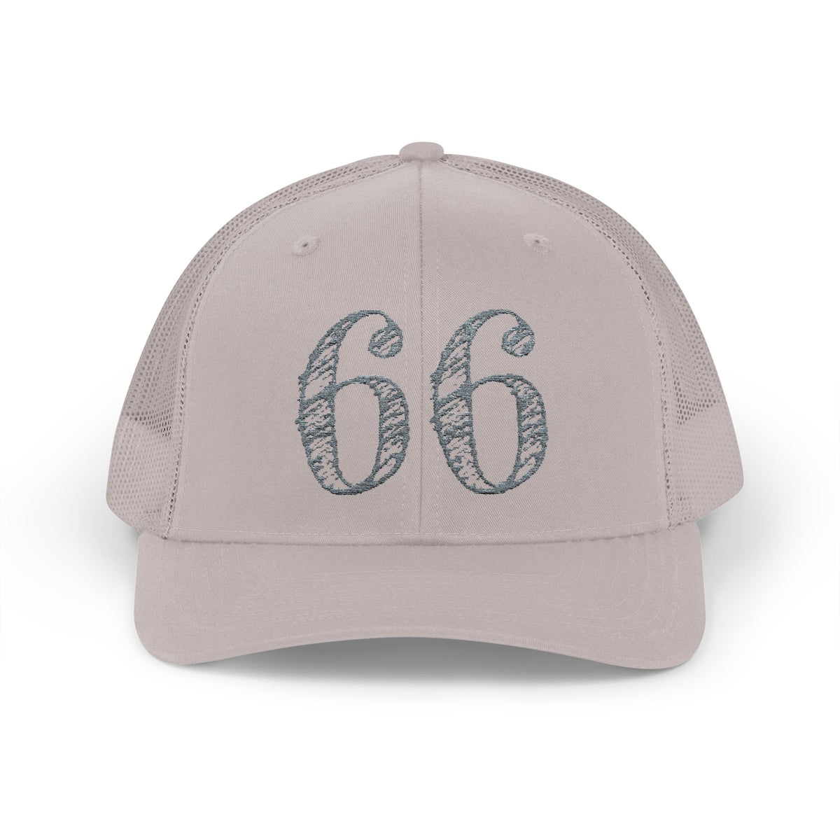66% Snapback Trucker Hat in Silver | 66 Percent