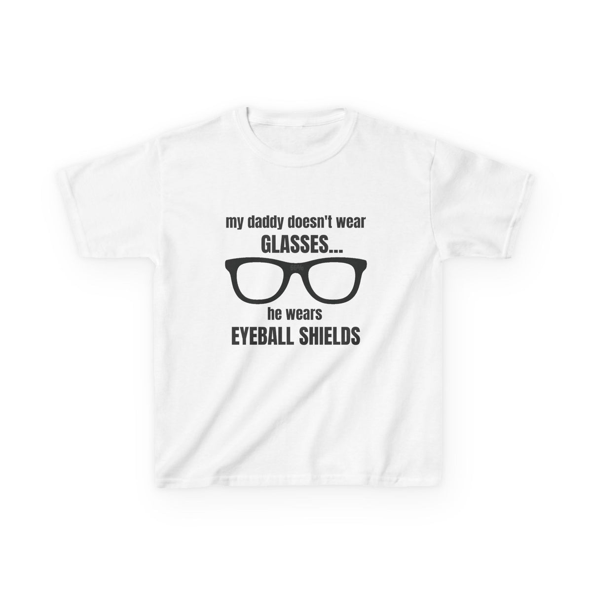 Eyeball Shields Daddy Kids T-shirt in White | 66 Percent