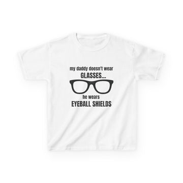 Eyeball Shields Daddy Kids T-shirt in White | 66 Percent