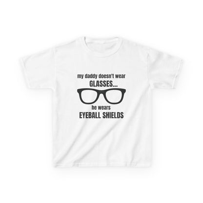 Eyeball Shields Daddy Kids T-shirt in White | 66 Percent