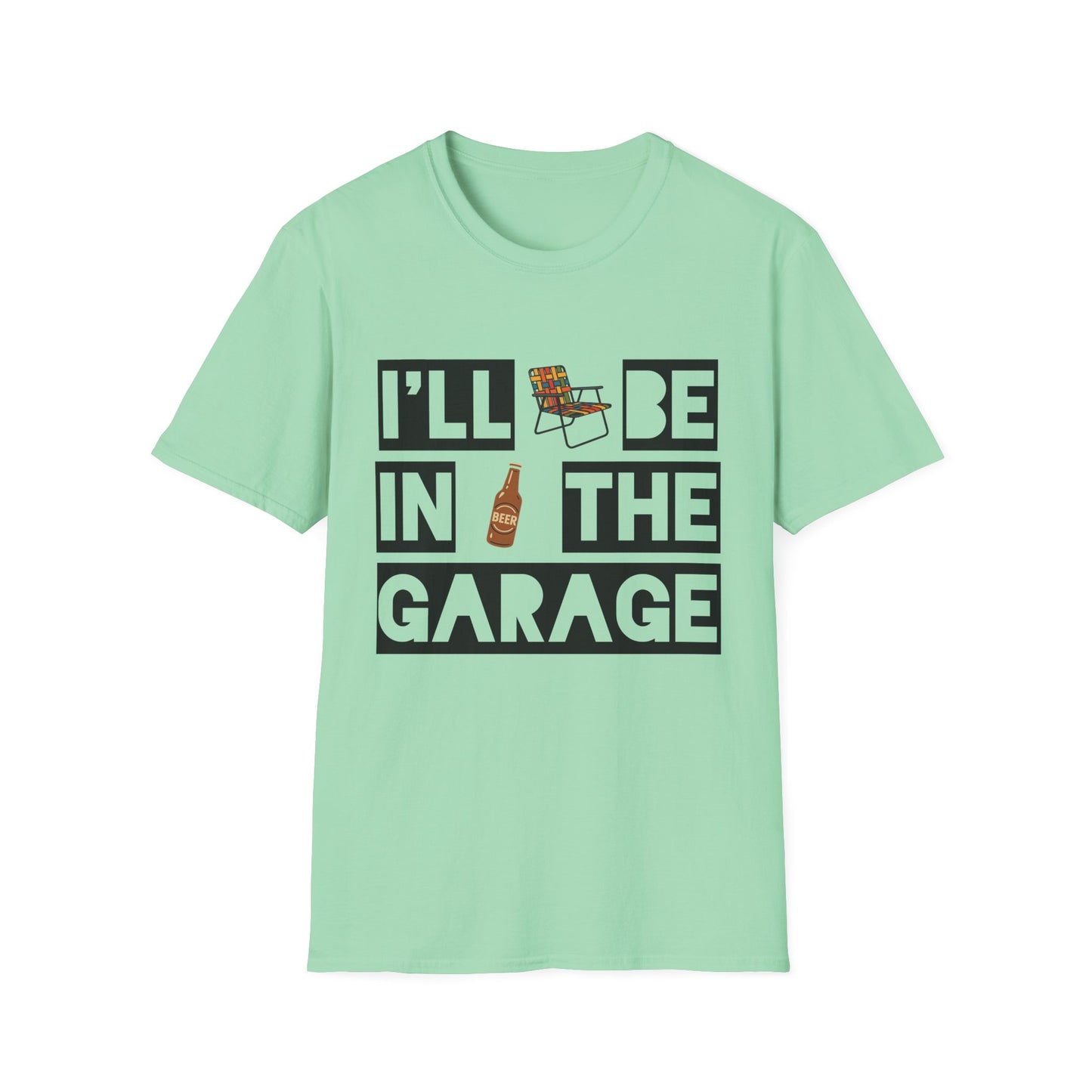 I'll Be In The Garage Cotton Tee - 66 Percent