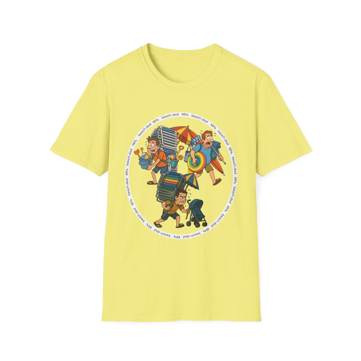 Beach Dad Trifecta Cotton Tee - 66 Percent