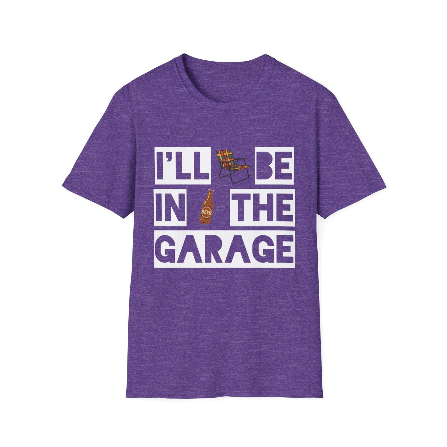 I'll Be In The Garage Cotton Tee - 66 Percent