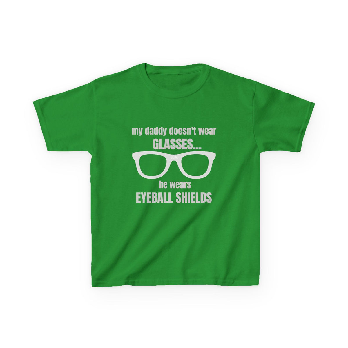 Eyeball Shields Daddy Kids T-shirt in Irish Green | 66 Percent