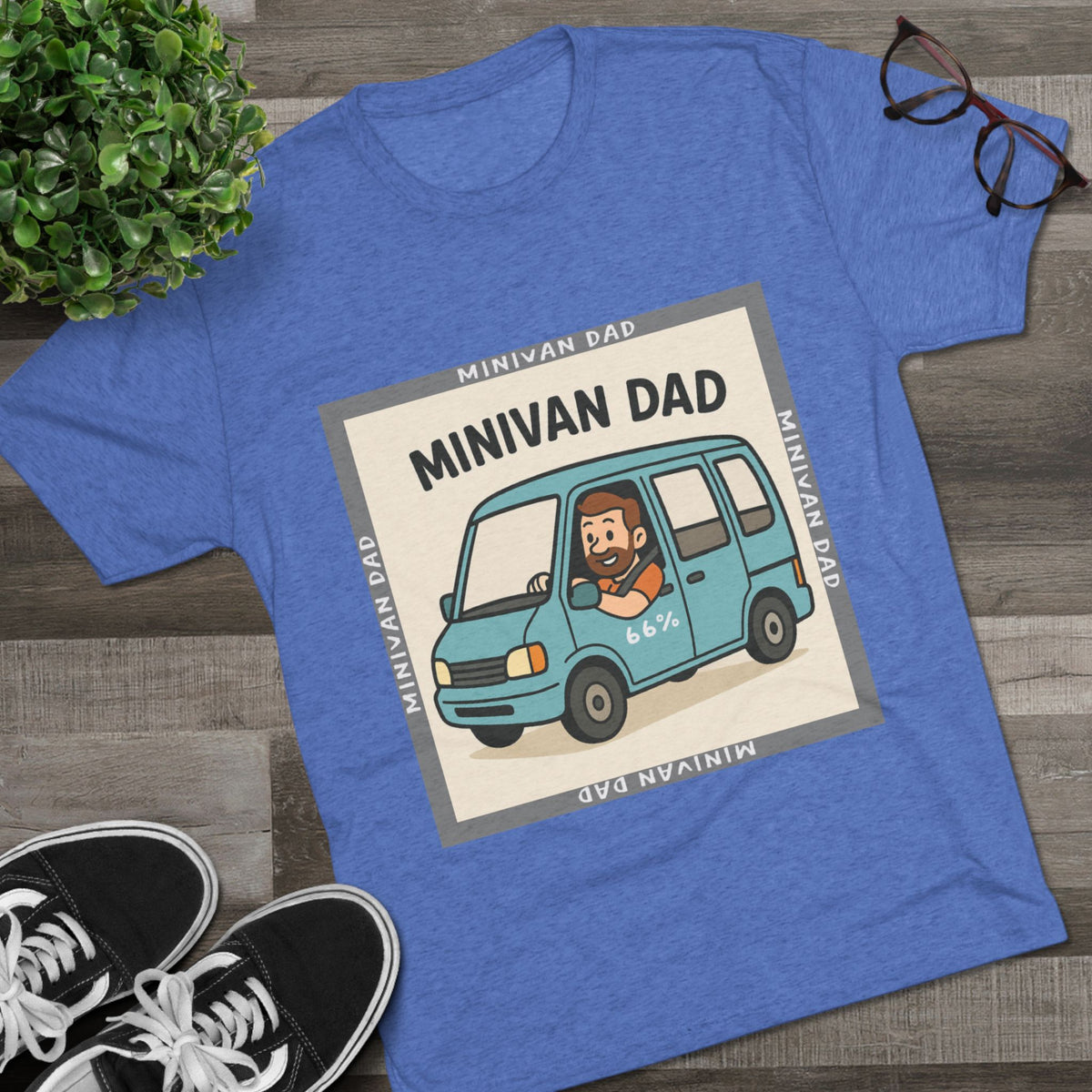 Minivan Dad Tri-Blend Tee product view 19 - 66 Percent