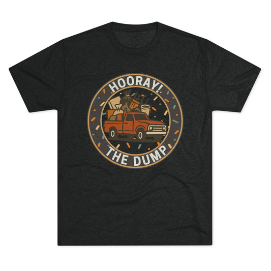 Hooray! The Dump Patch Tri-Blend Tee - 66 Percent