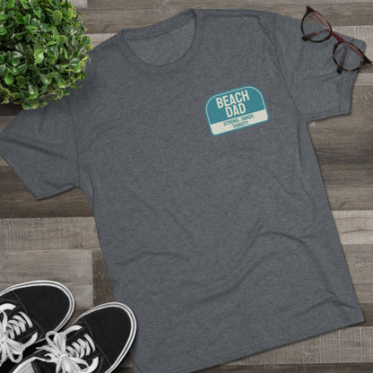 Beach Dad Logo Tri-Blend Tee - 66 Percent