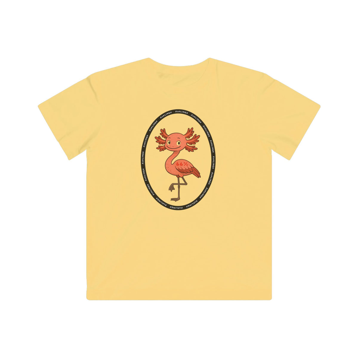 Axolingo Kids T-shirt in Butter | 66 Percent