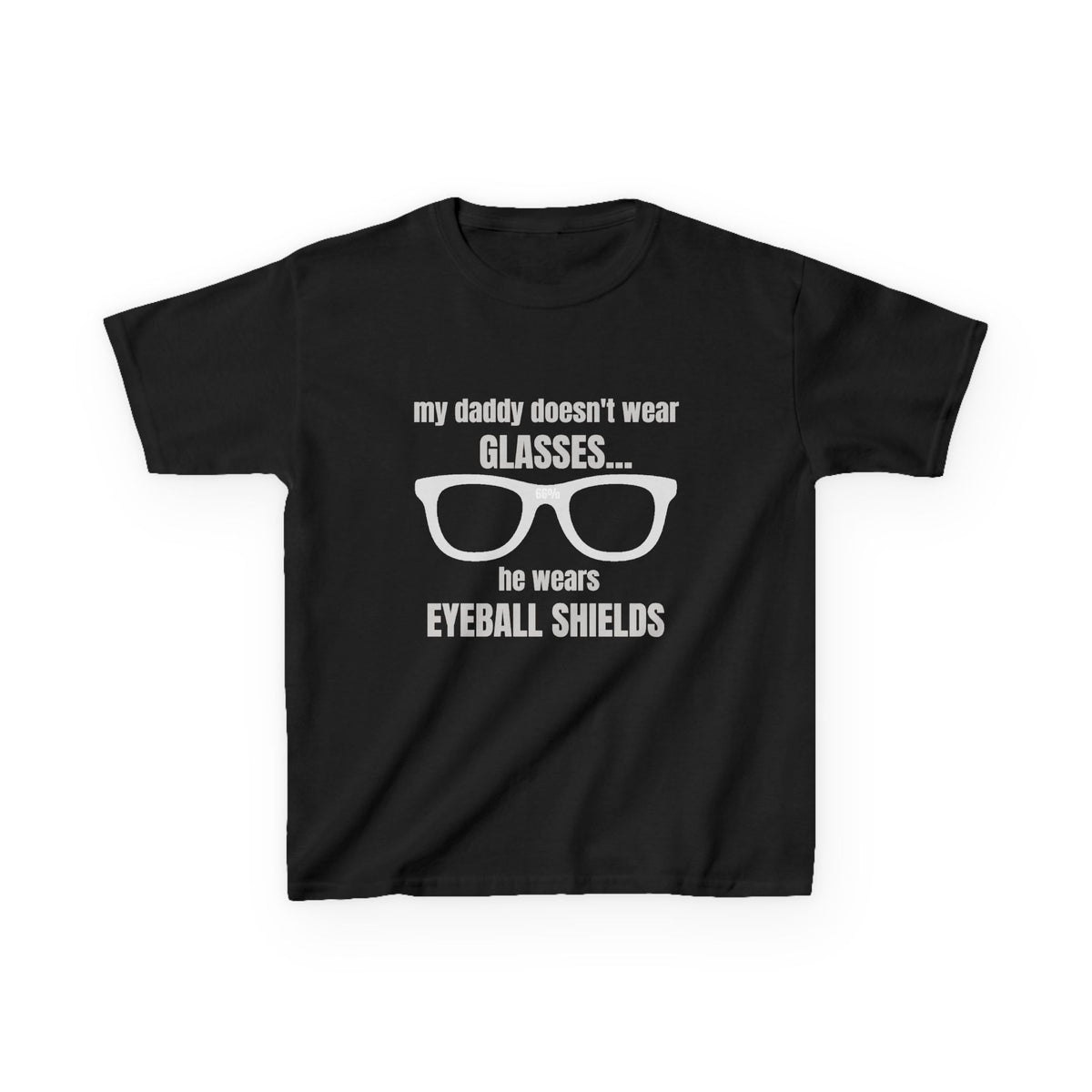 Eyeball Shields Daddy Kids T-shirt in Black | 66 Percent