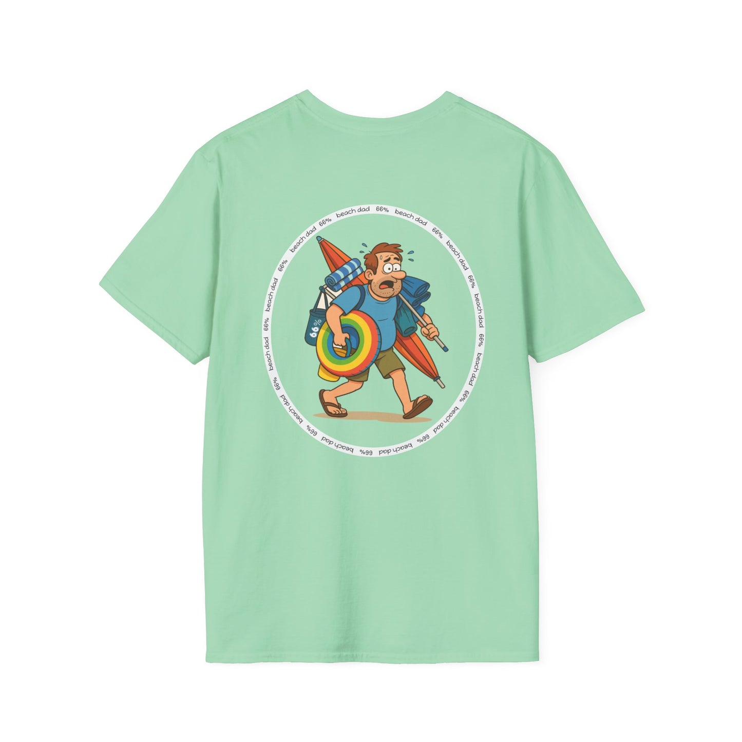 Beach Dad Logo Cotton Tee - 66 Percent
