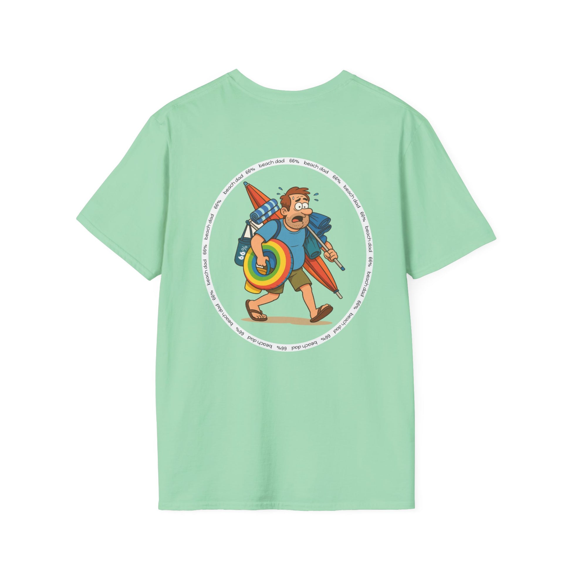 Beach Dad Logo Cotton Tee - 66 Percent