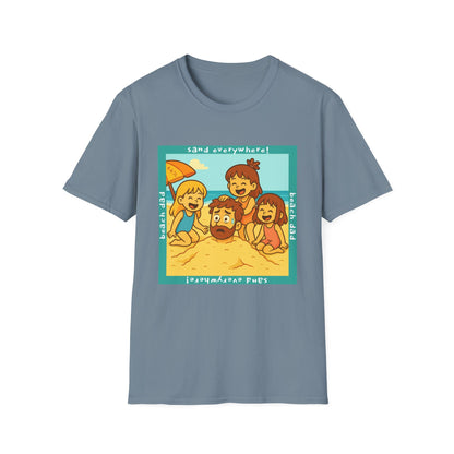 Beach Dad Buried Cotton Tee - 66 Percent