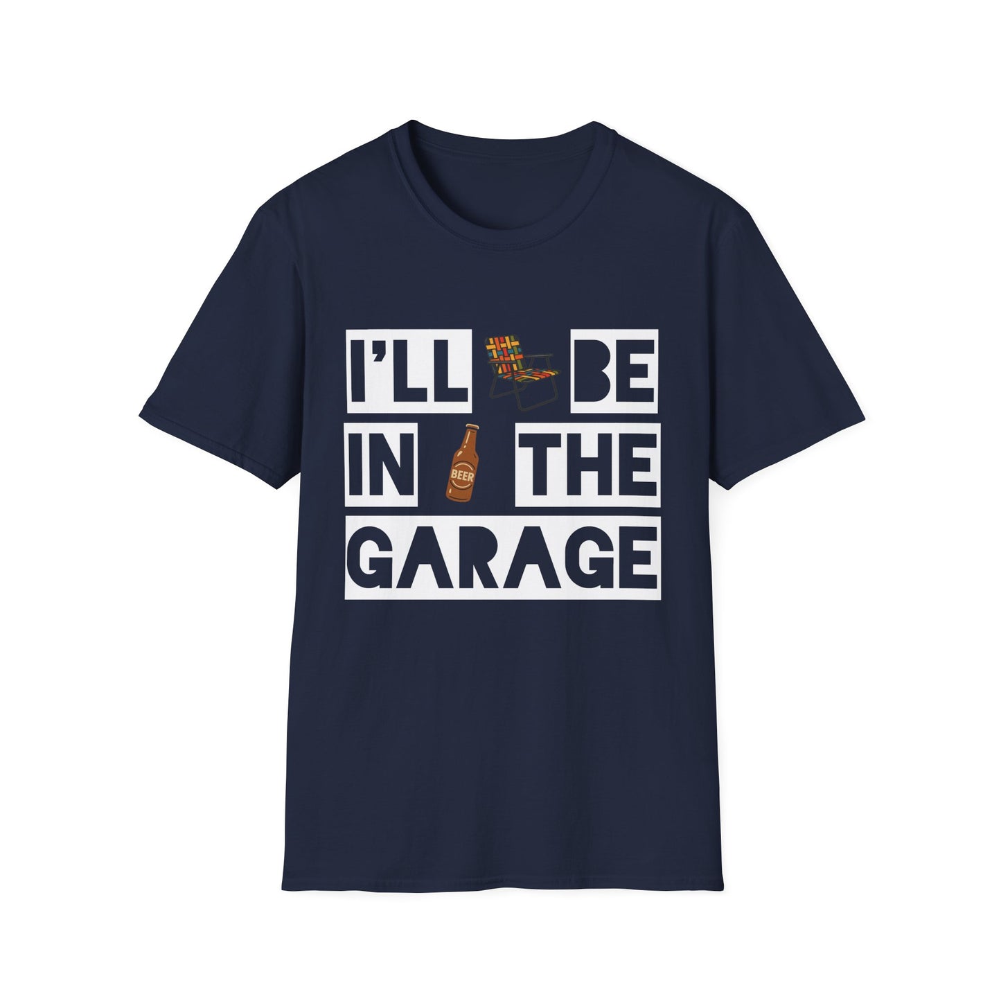 I'll Be In The Garage Cotton Tee - 66 Percent